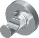 Handtuchhaken aus Chrom von Ideal Standard, runde Basis mit schmalem, gebogenem Haken. Geeignet für Bad oder WC.